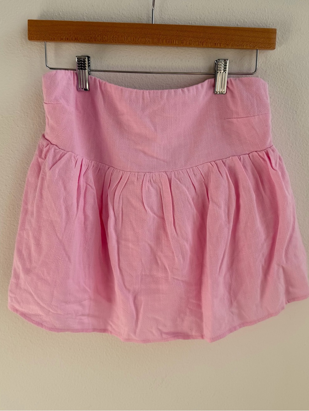 Peppermayo Pink Smocked Mini Skirt XS Ruffle Fairy Coquette